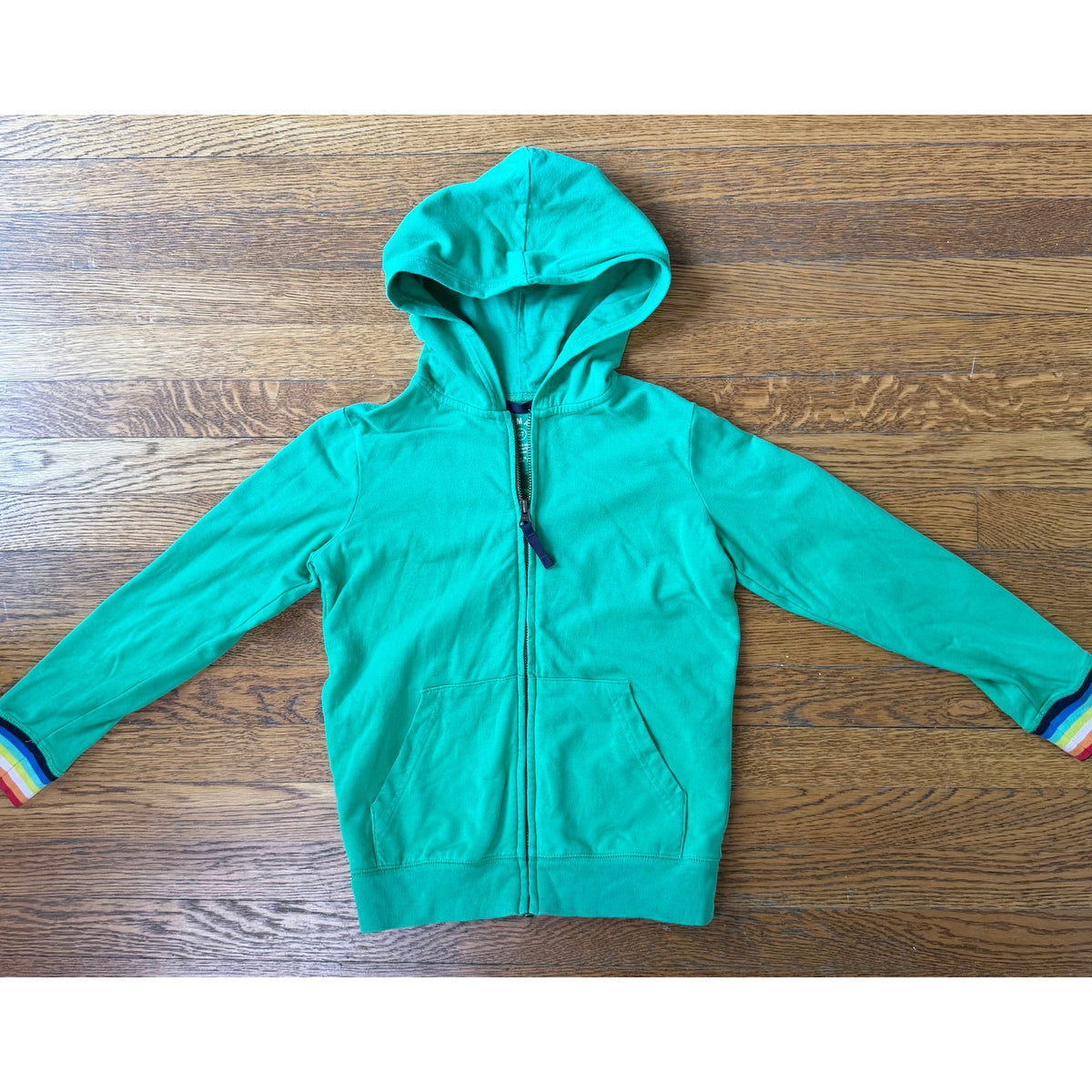 Primary Kids' Green Hooded Sweatshirt Size 6-7