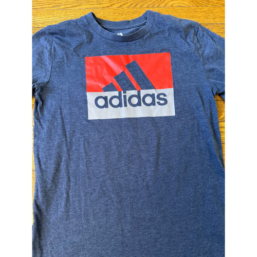 Adidas Boys' Blue Logo Shirt Size 10-12