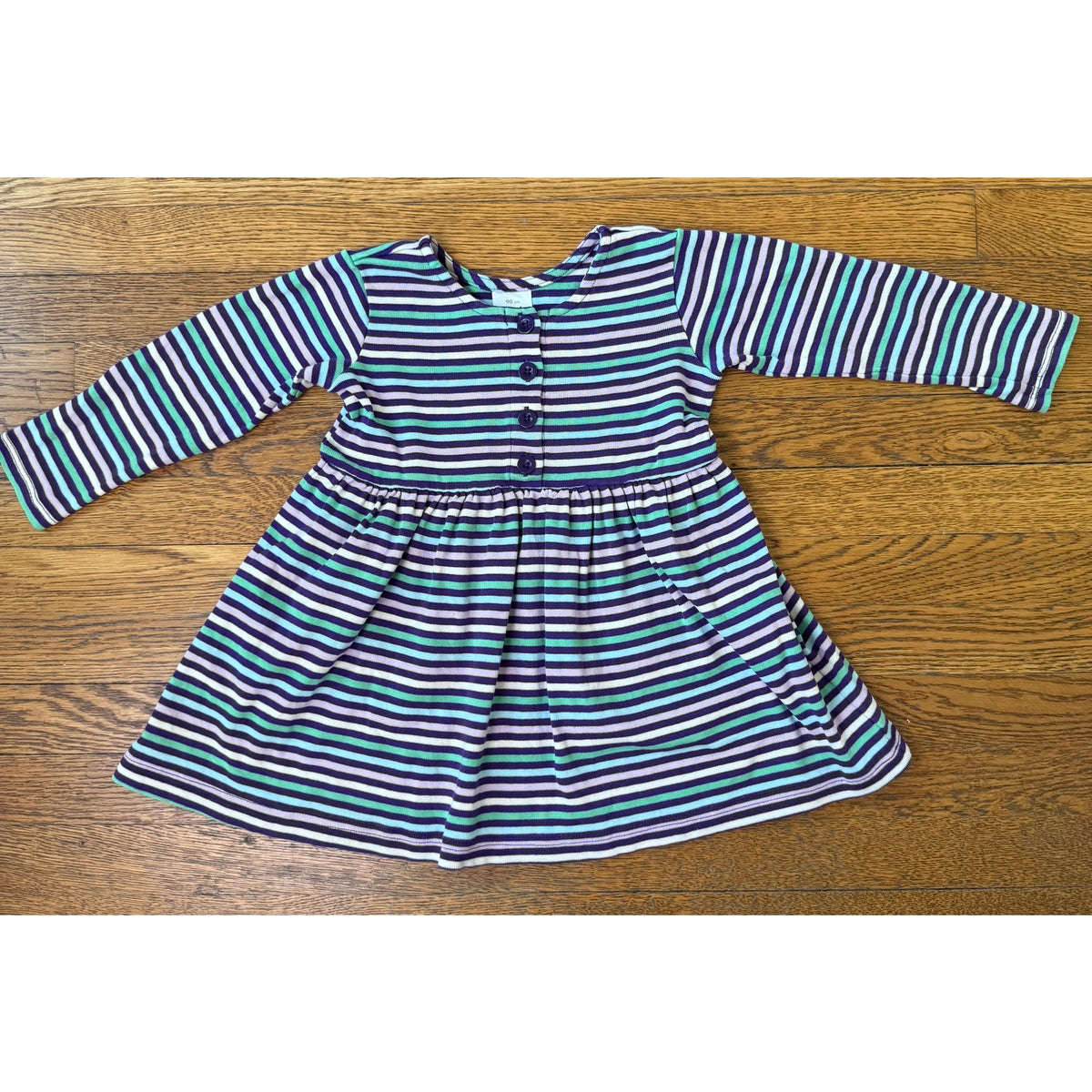 Hanna Andersson Girls' Striped Old School Dress Size 3
