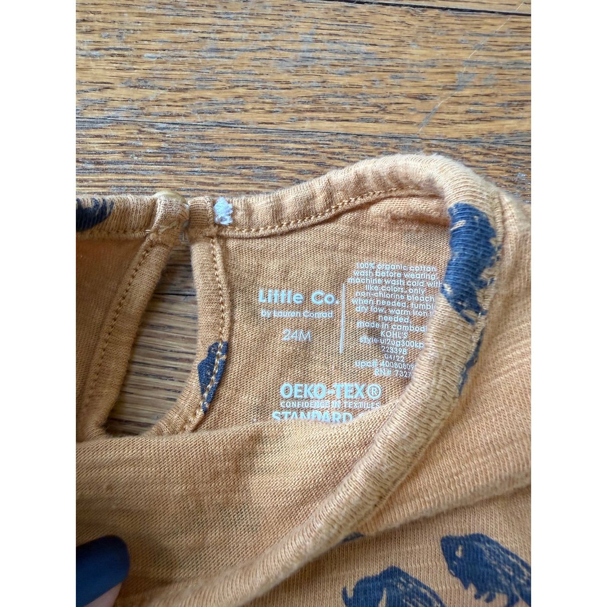 Little Co Girls' Bison Print Dress Size 2